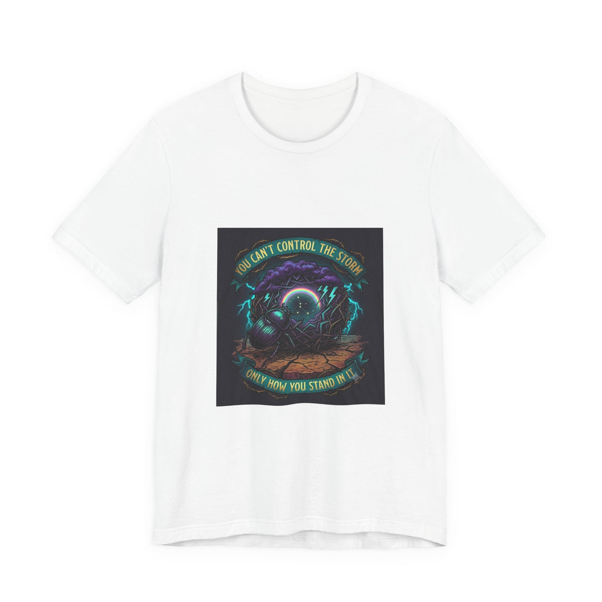 Inspirational Storm Tee — "You Can't Control the Storm" Graphic T-Shirt