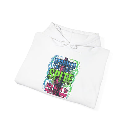 Hoodie - 'Fueled By Spite' Retro Grunge Graphic Hoodie