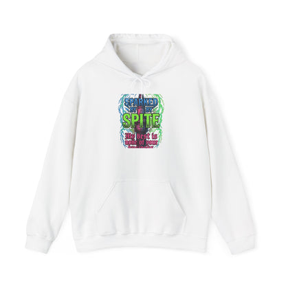 Hoodie - 'Fueled By Spite' Retro Grunge Graphic Hoodie
