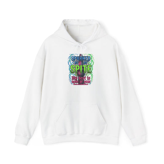 Hoodie - 'Fueled By Spite' Retro Grunge Graphic Hoodie