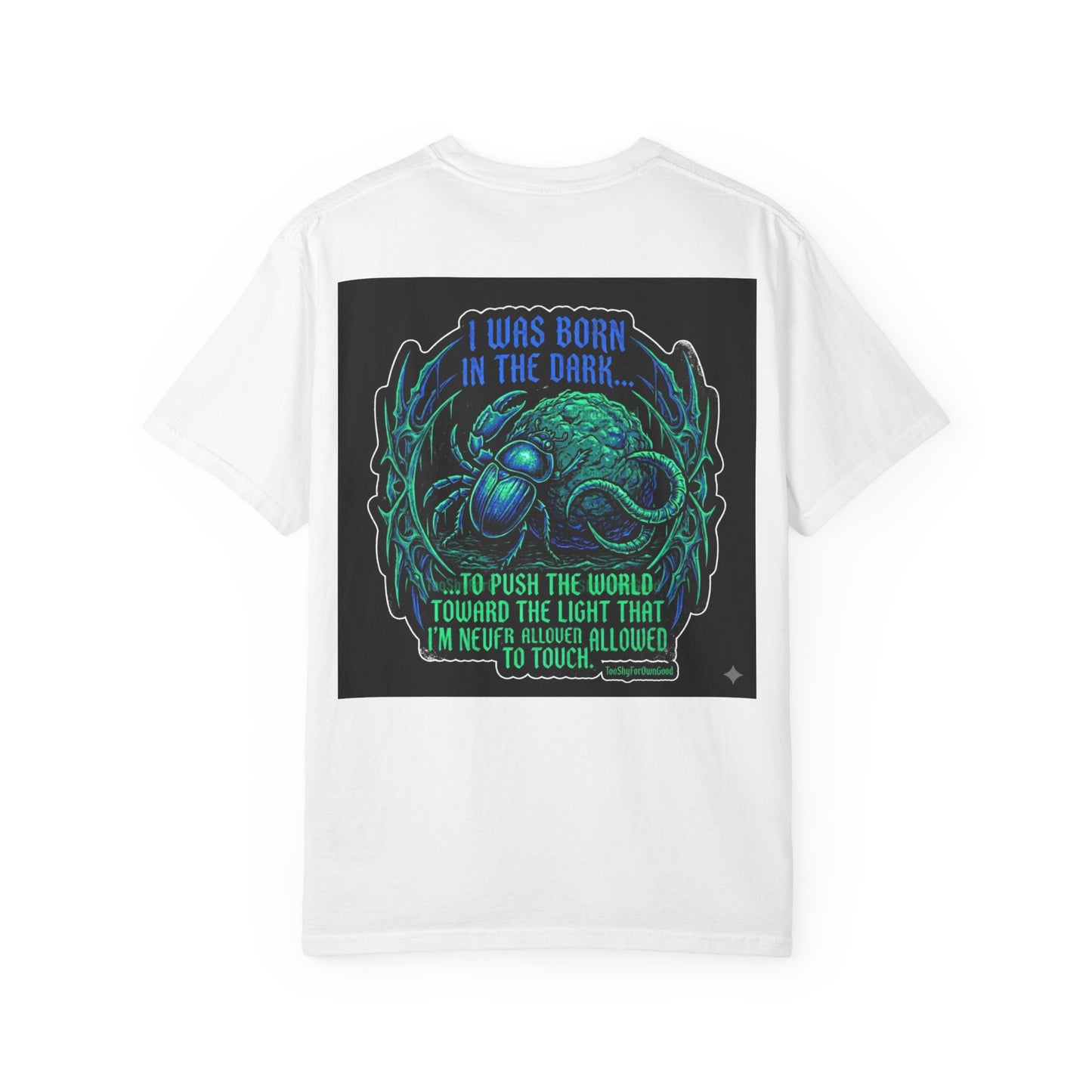 Copy of T-Shirt — “I Was Born in the Dark” Cosmic Beetle Graphic Tee