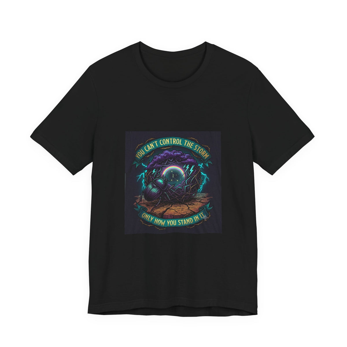 Inspirational Storm Tee — "You Can't Control the Storm" Graphic T-Shirt