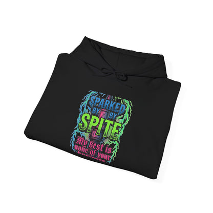 Hoodie - 'Fueled By Spite' Retro Grunge Graphic Hoodie