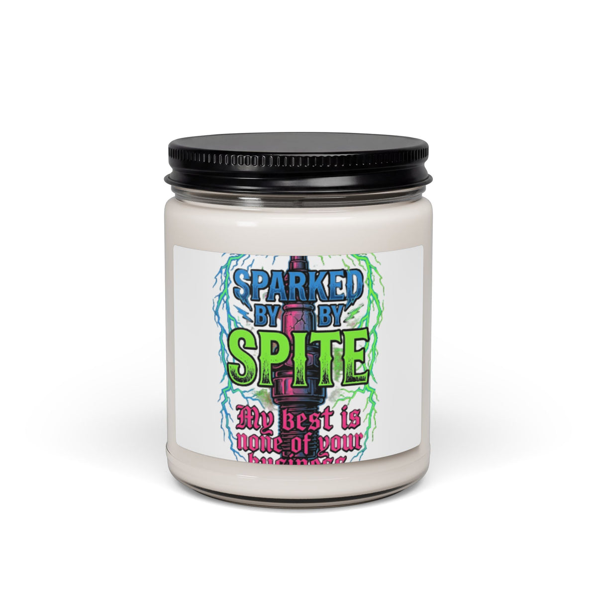 Sparked by Spite Scented Soy Candle — 9oz | Bold Statement Aromatherapy