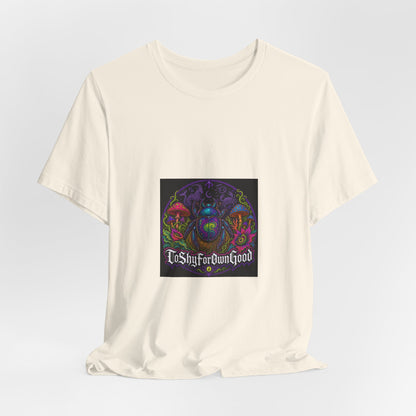 T-Shirt — Psychedelic Mushroom Design “Too Shy For Your Good”