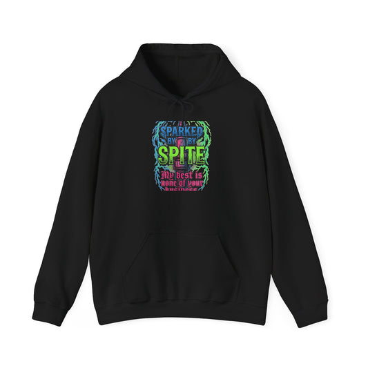 Hoodie - 'Fueled By Spite' Retro Grunge Graphic Hoodie