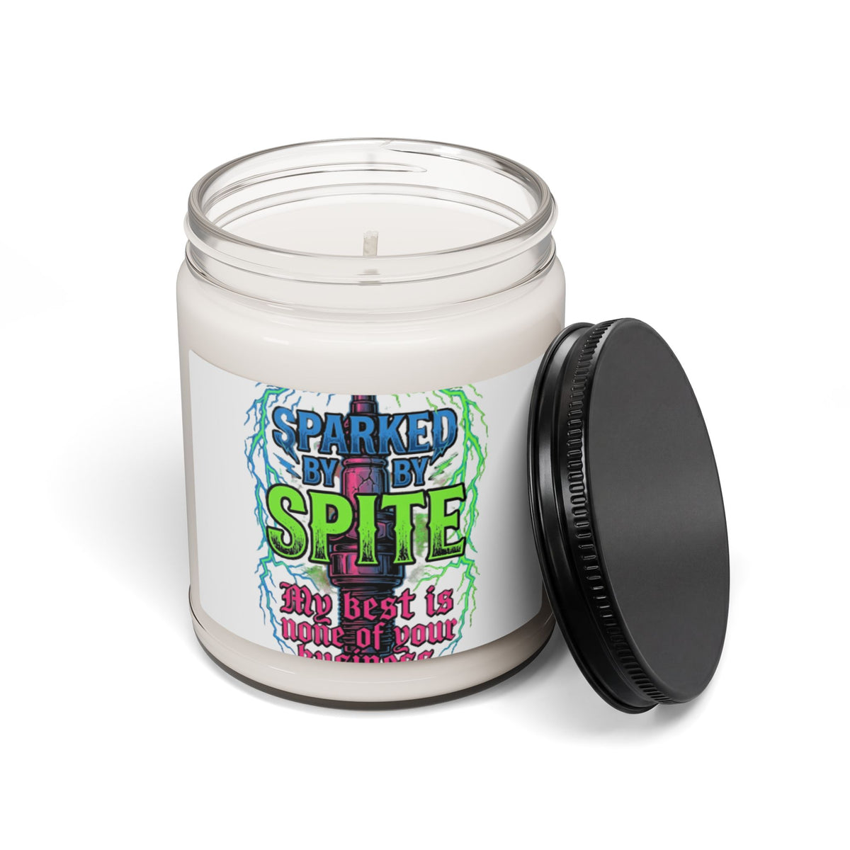 Sparked by Spite Scented Soy Candle — 9oz | Bold Statement Aromatherapy