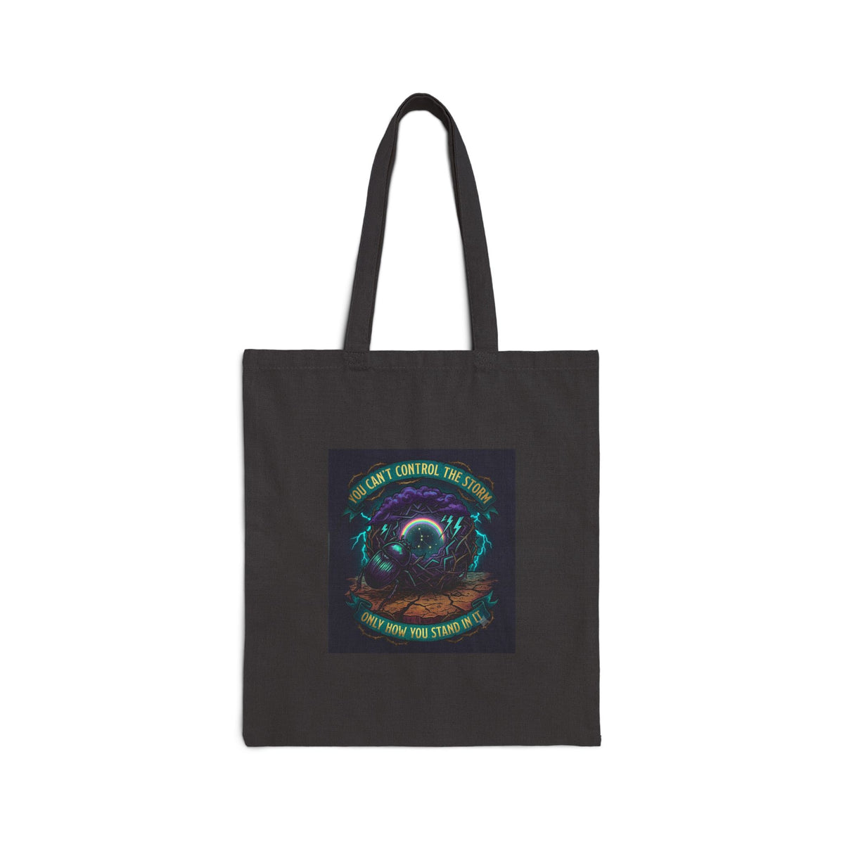 Canvas Tote Bag — 'I Love Asteria’s Wild Gardens' Illustrated Astral Moon Grocery Tote