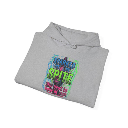 Hoodie - 'Fueled By Spite' Retro Grunge Graphic Hoodie