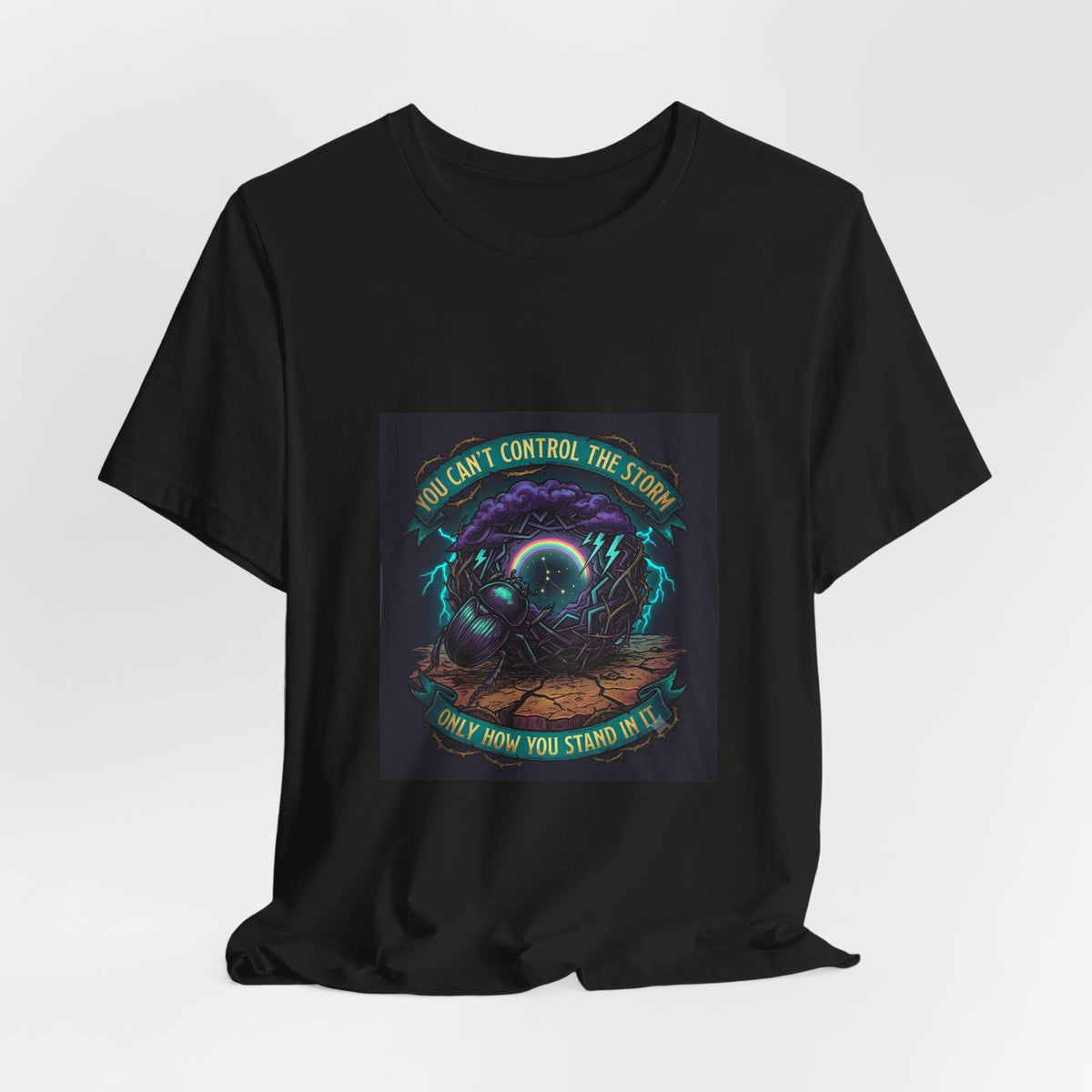 Inspirational Storm Tee — "You Can't Control the Storm" Graphic T-Shirt