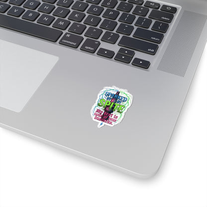 Sticker — "Sparked by Spite" Lightning Vape Sticker ("My best is none of your business")