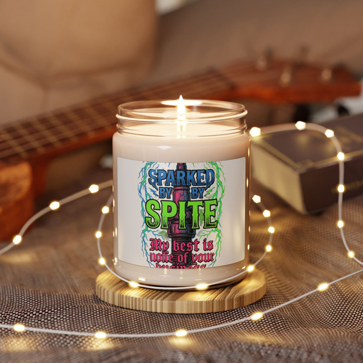 Sparked by Spite Scented Soy Candle — 9oz | Bold Statement Aromatherapy