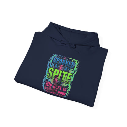 Hoodie - 'Fueled By Spite' Retro Grunge Graphic Hoodie