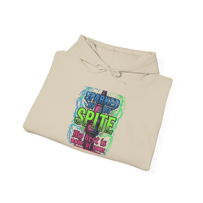 Hoodie - 'Fueled By Spite' Retro Grunge Graphic Hoodie