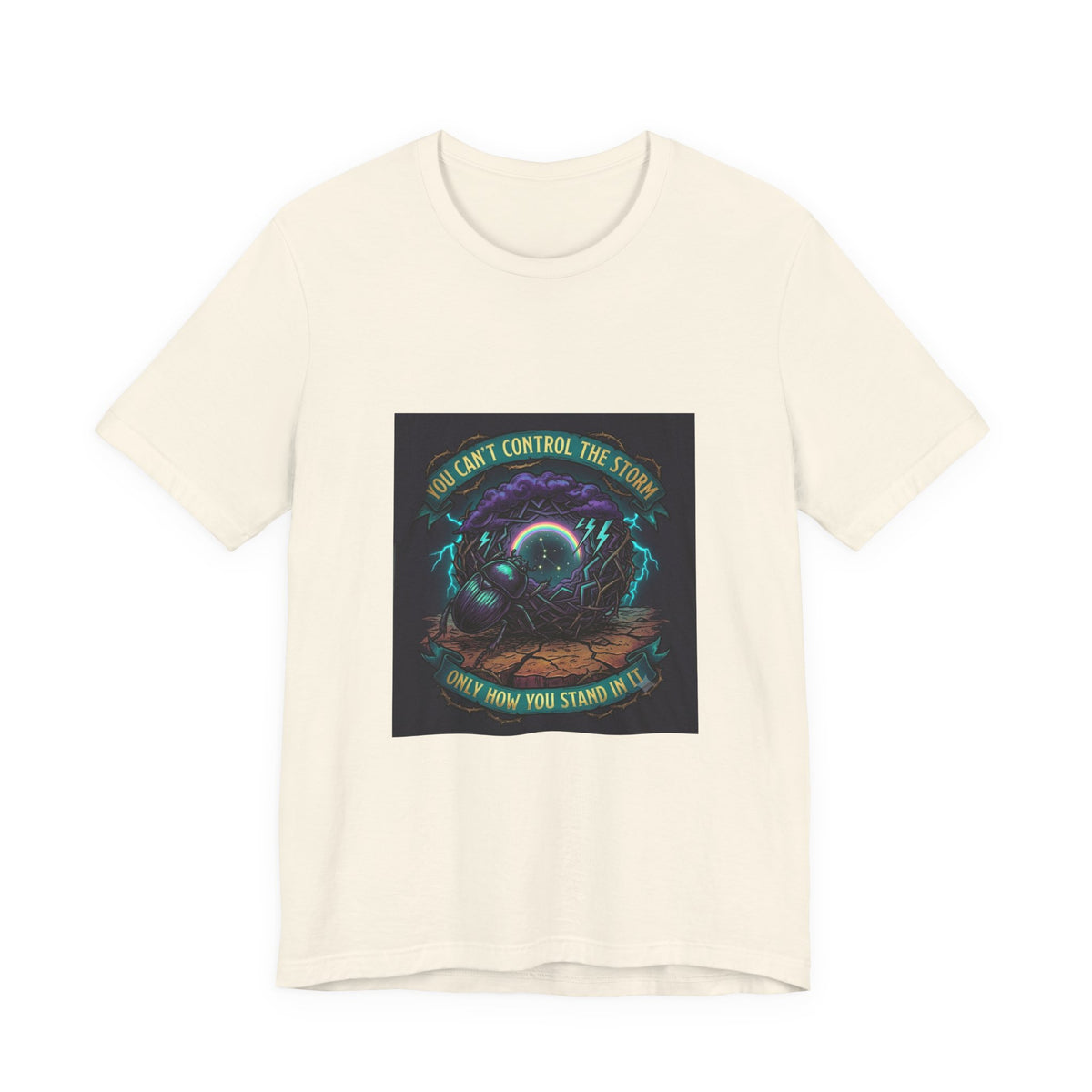 Inspirational Storm Tee — "You Can't Control the Storm" Graphic T-Shirt
