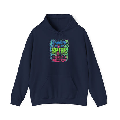 Hoodie - 'Fueled By Spite' Retro Grunge Graphic Hoodie