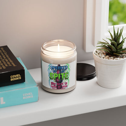 Sparked by Spite Scented Soy Candle — 9oz | Bold Statement Aromatherapy