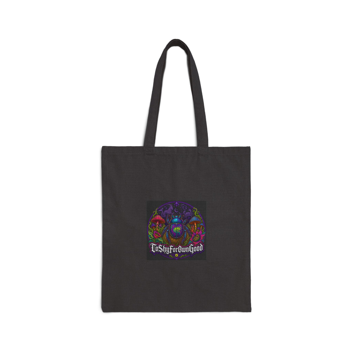 Gothic Mushroom Tote Bag — 'TShyforDarkGod' Canvas Shopper