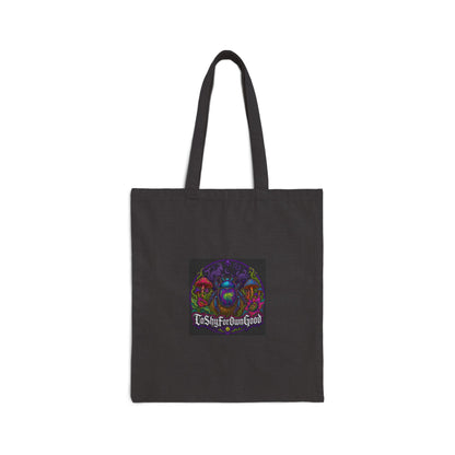 Gothic Mushroom Tote Bag — 'TShyforDarkGod' Canvas Shopper
