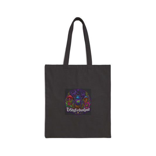Gothic Mushroom Tote Bag — 'TShyforDarkGod' Canvas Shopper