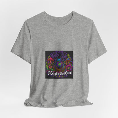 T-Shirt — Psychedelic Mushroom Design “Too Shy For Your Good”