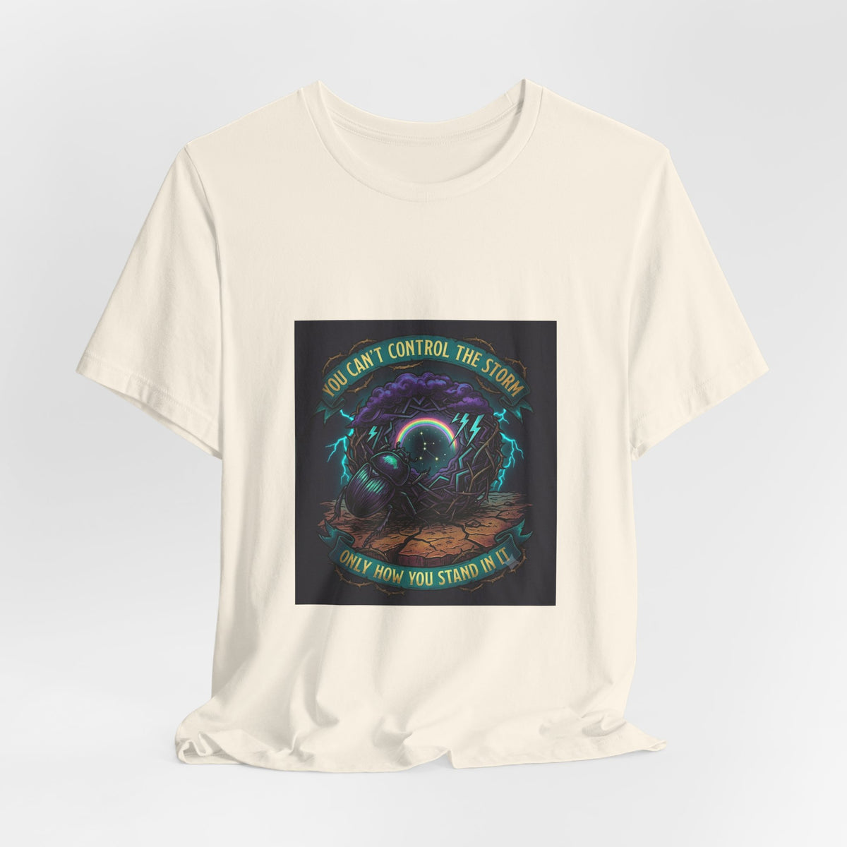 Inspirational Storm Tee — "You Can't Control the Storm" Graphic T-Shirt