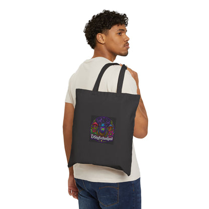 Gothic Mushroom Tote Bag — 'TShyforDarkGod' Canvas Shopper