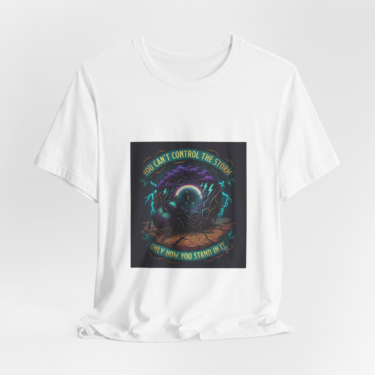 Inspirational Storm Tee — "You Can't Control the Storm" Graphic T-Shirt